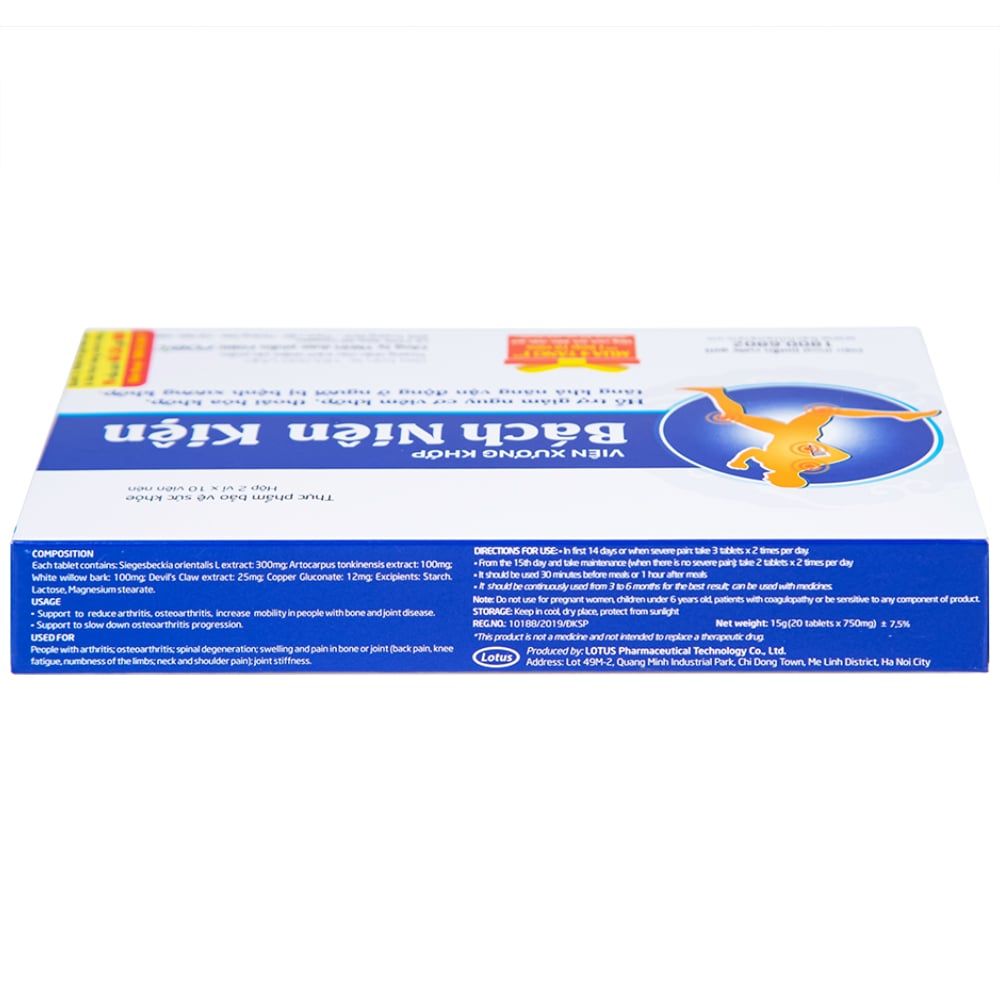  Viên xương khớp Bách Niên Kiện FOBIC hỗ trợ giảm nguy cơ viêm khớp, thoái hóa khớp (2 vỉ x 10 viên) 