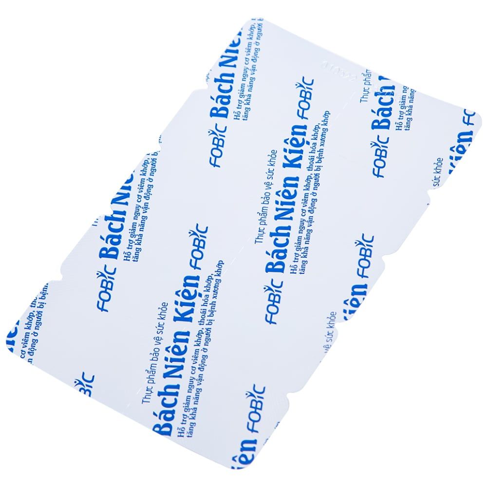  Viên xương khớp Bách Niên Kiện FOBIC hỗ trợ giảm nguy cơ viêm khớp, thoái hóa khớp (2 vỉ x 10 viên) 