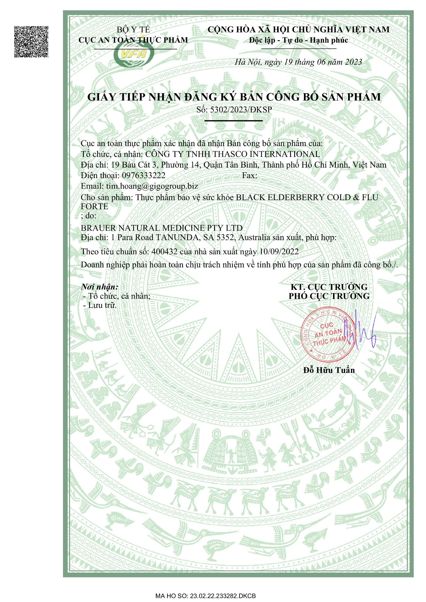  Dung dịch Black ElderBerry Cold And Flu Forte 100ml Brauer hỗ trợ giảm các triệu chứng ho, sổ mũi do cảm 