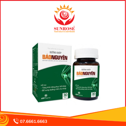 Dưỡng khớp Bảo Nguyên làm trơn ổ khớp, giảm đau mỏi khớp chai 30 viên 