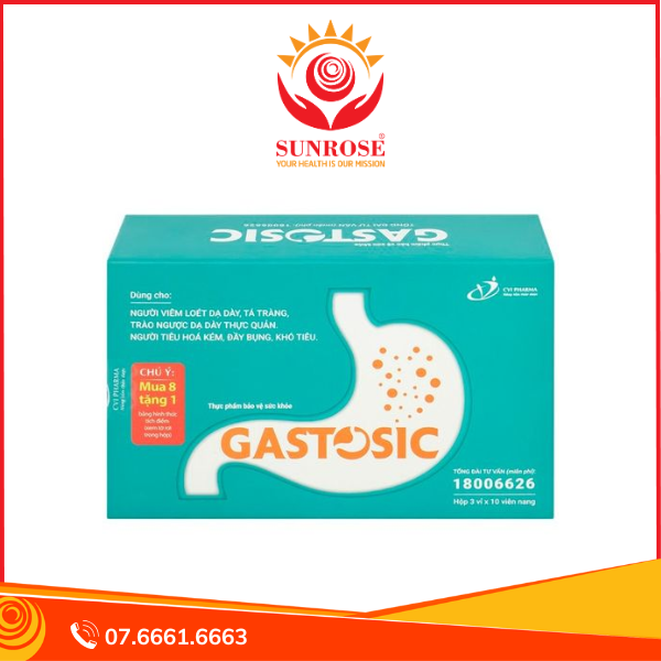  Thực phẩm bảo vệ sức khỏe GASTOSIC (30 Viên) 