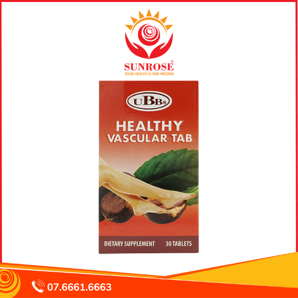  Thực phẩm bảo vệ sức khỏe UBB® Healthy Vascular Tab (30 viên) 