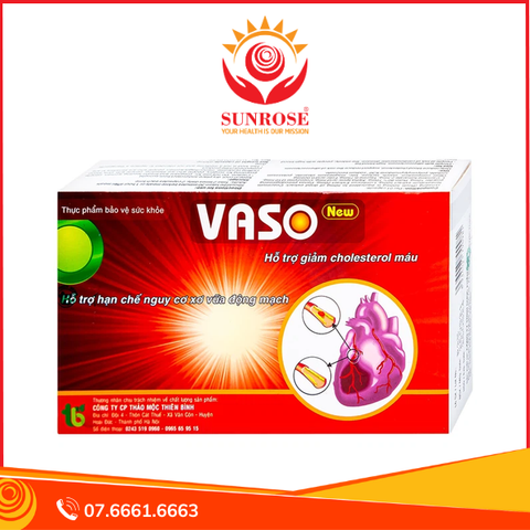  Thực phẩm bảo vệ sức khỏe Vaso New (30 viên) 