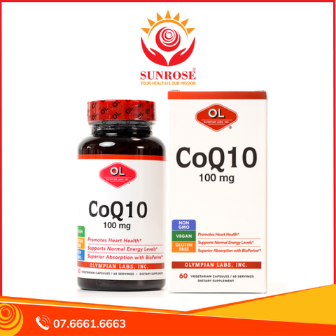  Thực phẩm bảo vệ sức khỏe viên nang CoQ10 100mg (60 viên) 