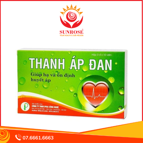  Thực phẩm bảo vệ sức khỏe viên nén Thanh Áp Đan (30 Viên) 