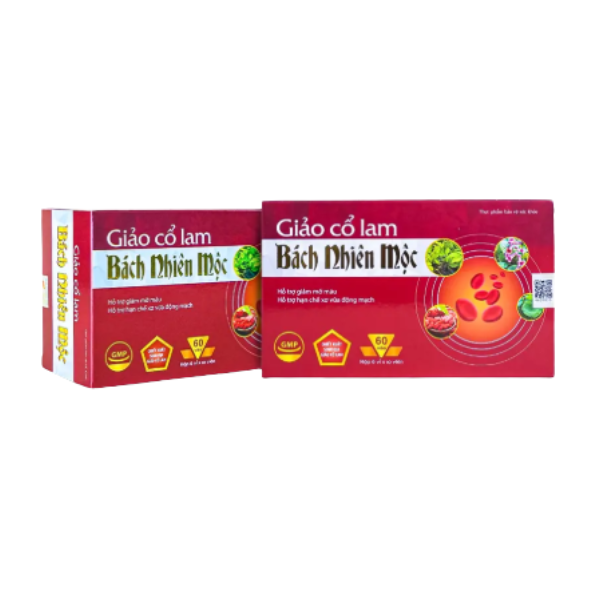  TPBVSK Giảo Cổ Lam Bách Nhiên Mộc hỗ trợ giảm mỡ máu, hạn chế xơ vữa động mạch (Hộp 60 viên) 