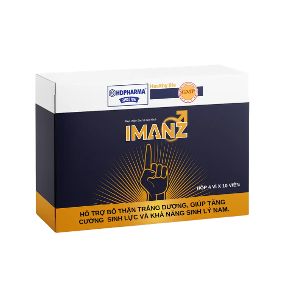  Viên uống Imanz hỗ trợ tăng cường sinh lực phái mạnh (hộp 40 viên) 