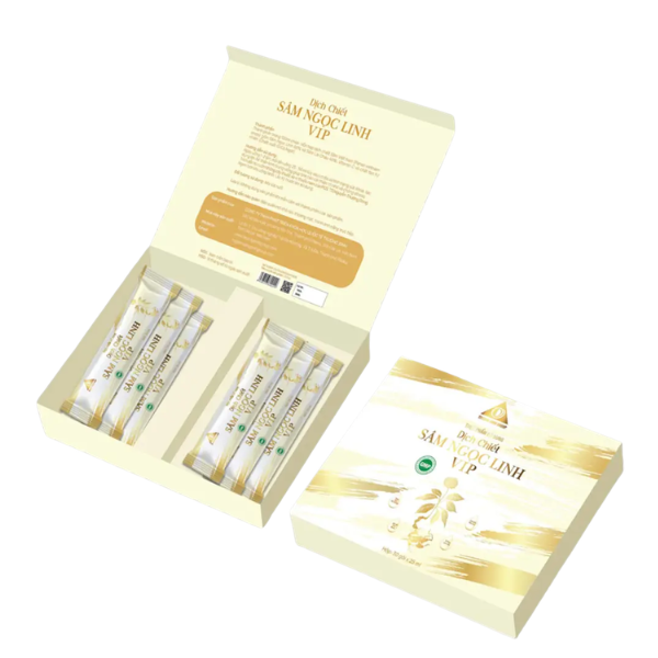  Dịch chiết Sâm Ngọc Linh VIP Hộp 30 gói (kèm túi) 