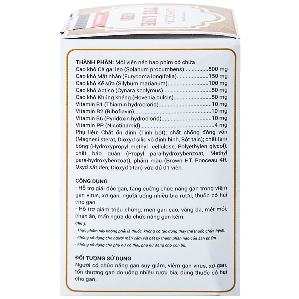  Viên uống Tuệ Linh Plus hỗ trợ giải độc gan, tăng cường chức năng gan (60 viên) 