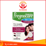  TPBVSK TĂNG KHẢ NĂNG THỤ THAI VITABIOTICS PREGNACARE HIM & HER CONCEPTION, HỘP 60 VIÊN 