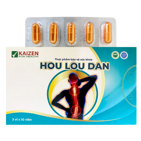  Viên uống Hou Lou Dan hỗ trợ giảm viêm khớp, thoái hóa khớp (30 viên) - Việt Nam 