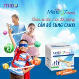  MIDU MENAQ7 180mcg - Giúp Phát Triển Chiều Cao & Bổ Sung Canxi Cho Mọi Lứa Tuổi, Hộp 30 ống 