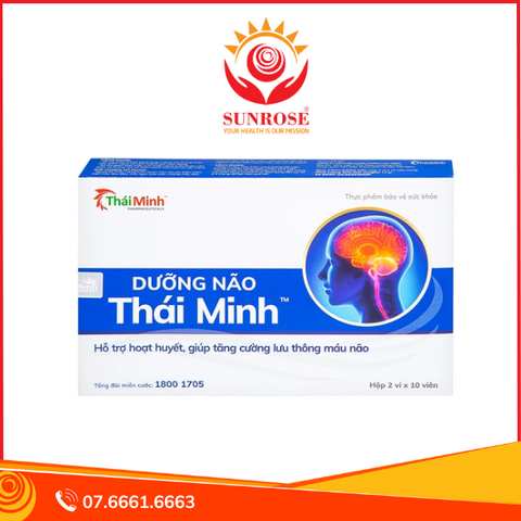  Thực phẩm bảo vệ sức khỏe Dưỡng Não Thái Minh (20 viên) 