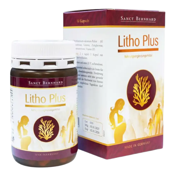  Viên uống Litho Plus bổ sung canxi (hộp 60 viên) - Đức 