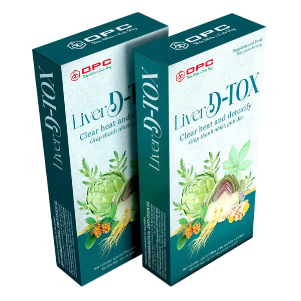  Liver D Tox - Giúp thanh nhiệt, giải độc cơ thể (Hộp 10 gói x 15ml) - Việt Nam 