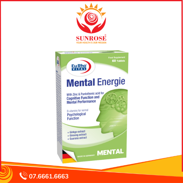  Viên uống Mental Energie – Duy trì chức năng não bộ, tăng hiệu suất tinh thần – Hộp 60 viên 