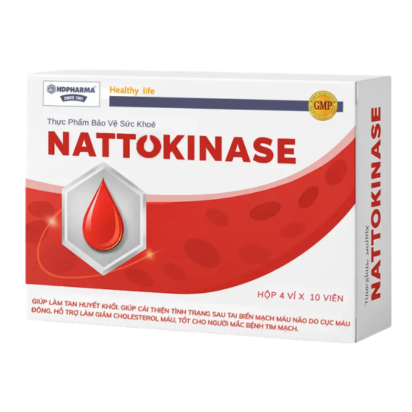  Viên uống Nattokinase hỗ trợ phục hồi sau tai biến, tan cục máu đông (hộp 40 viên) - Việt Nam 