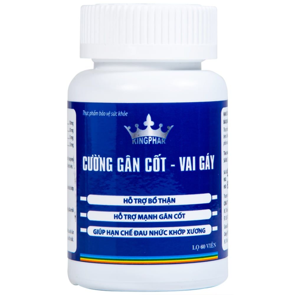  Viên uống Cường Gân Cốt - Vai Gáy Kingphar hỗ trợ bổ thận, mạnh gân cốt (60 viên) 