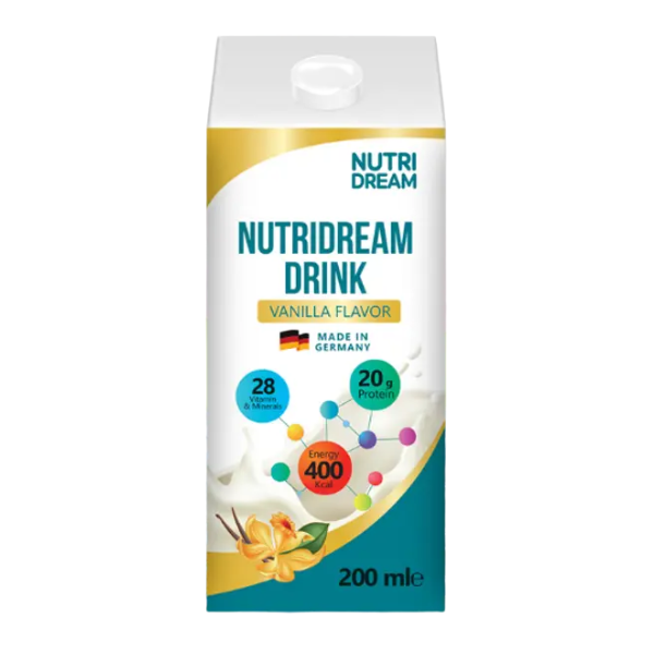  Thực phẩm dinh dưỡng Y học Nutridream - Vị Vanilla (Hộp 200ml) - Đức 