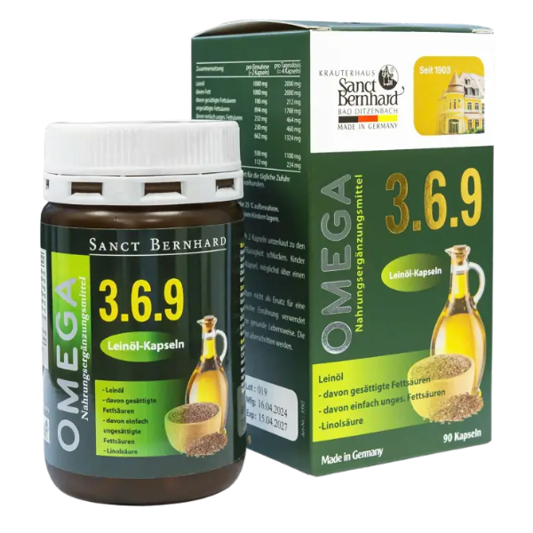  Viên uống Omega 369 hỗ trợ giảm cholesterol trong máu (hộp 90 viên) - Đức 