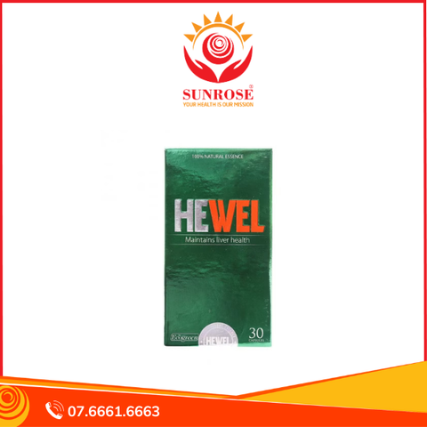  Viên uống  Ecogreen HEWEL Hỗ trợ tăng khả năng thải độc, bảo vệ gan (Hộp 30 viên) 