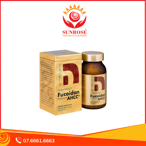  Fucoidan AHCC - Hỗ Trợ Điều Trị Ung Thư Hiệu Quả, An Toàn (Hộp 160 viên) 