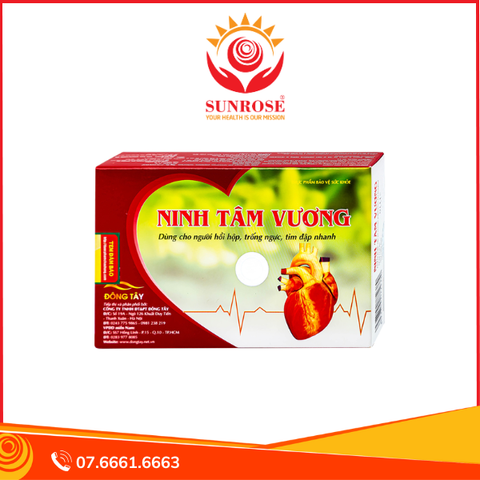  Viên uống Ninh Tâm Vương Hồng Bàng dùng cho người hồi hộp, trống ngực, tim đập nhanh (3 vỉ x 10 viên) 