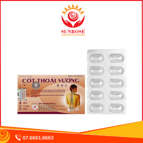  Cốt Thoái Vương hỗ trợ giảm thoái hóa đốt sống hộp 30 viên 