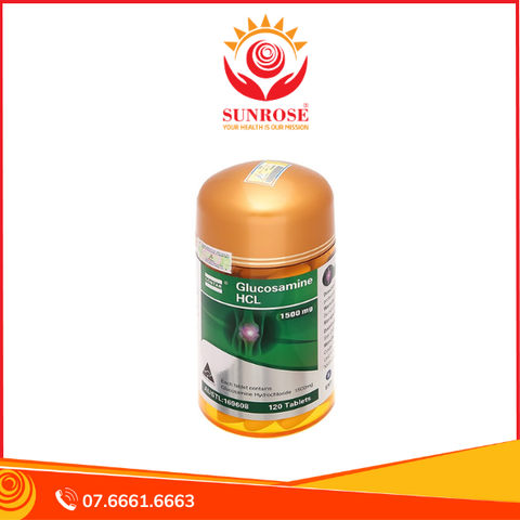 Costar Glucosamine HCL 1500mg bổ sung dưỡng chất cho khớp chai 120 viên 