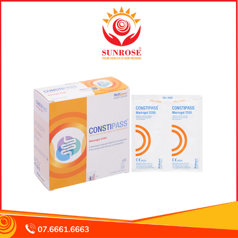  Bột Constipass hỗ trợ nhuận tràng, giảm táo bón hộp 20 gói x 6,65g 
