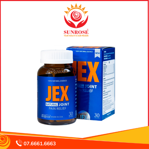  Ecogreen JEX Natural Joint Pain Relief bảo vệ, tái tạo sụn khớp chai 30 viên 