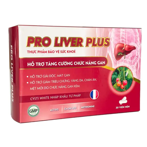  TPBVSK PRO LIVER Plus Hỗ trợ giải độc, mát gan, giảm mệt mỏi (Hộp 30 viên) - Việt Nam 