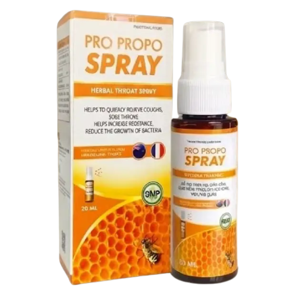  TPBVSK PRO PROPO SPRAY - Hỗ trợ giảm ho, giảm đờm, viêm phế quản (Chai 30ml) - Việt Nam 
