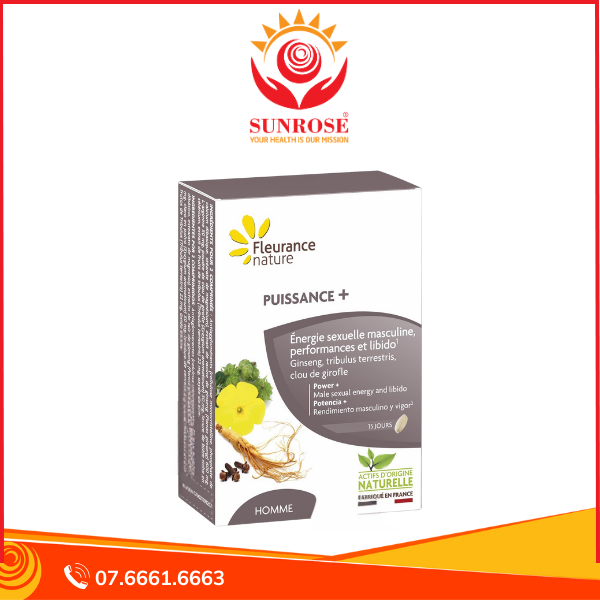  Viên uống Puissance+ – Tăng cường sinh lực & sinh lý nam – Hộp 30 viên 