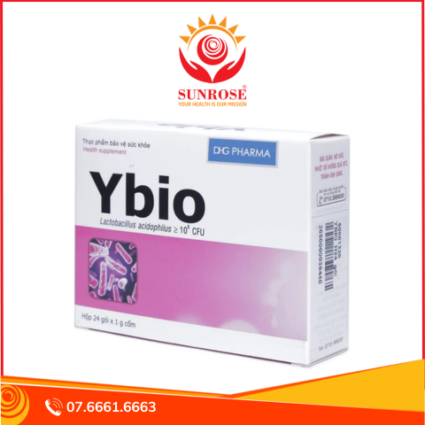  Thực phẩm bảo vệ sức khỏe Ybio (24 gói x 1g) 