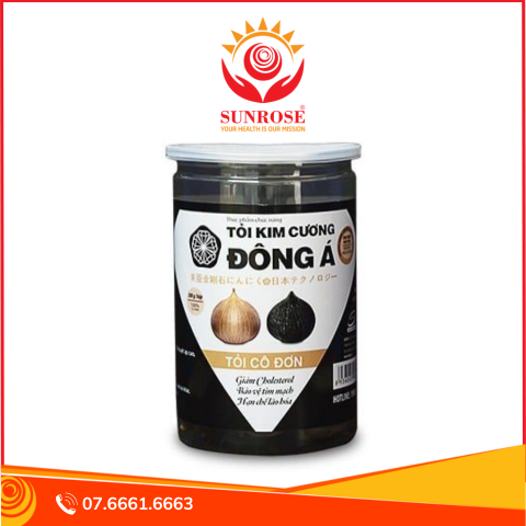  Tỏi kim cương Đông Á giúp giảm cholesterol và bảo vệ tim mạch (300g) 