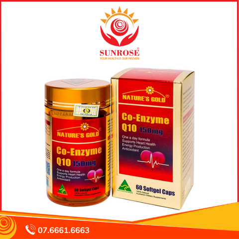  Thực phẩm bảo vệ sức khỏe Co-Enzyme Q10 150mg (60 viên) 