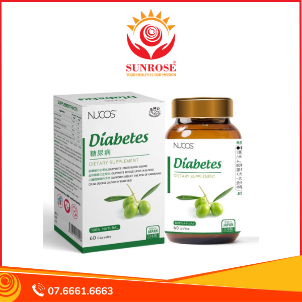  Thực phẩm bảo vệ sức khỏe Nucos Diabetes (60 viên) 