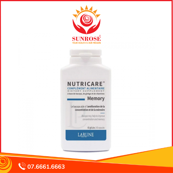 Thực phẩm bảo vệ sức khỏe Nutricare Memory (60 Viên) 