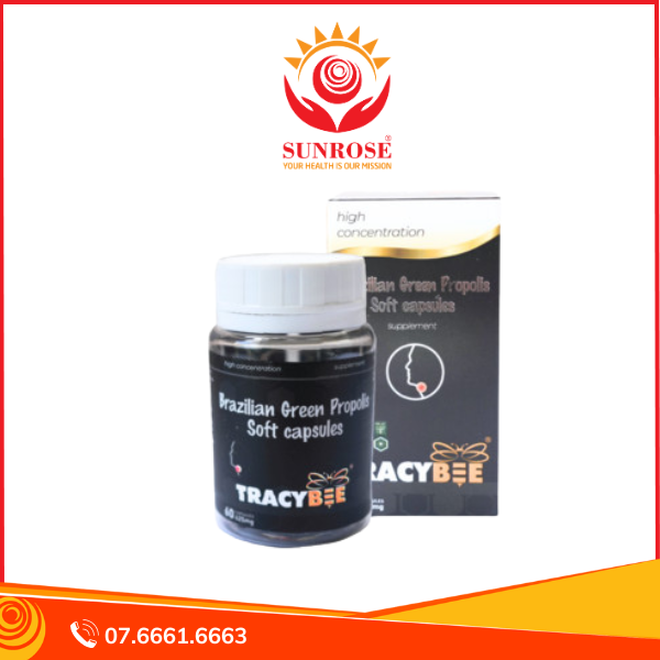  Viên uống Keo Ong Xanh Propolis Tracybee – Bổ sung kháng thể tự nhiên của keo ong, Hộp 60 viên 