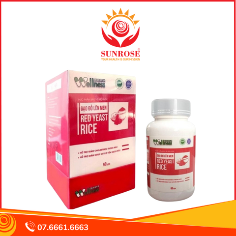  Viên uống Gạo Đỏ Lên Men – Hỗ trợ giảm cholesterol, bảo vệ tim mạch – Hộp 60 viên 