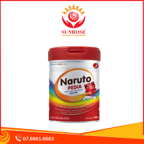 Naruto Pedia – Sữa bột dinh dưỡng cho trẻ 1-10 tuổi, hỗ trợ tăng cân & phát triển khỏe mạnh Hộp 850g 