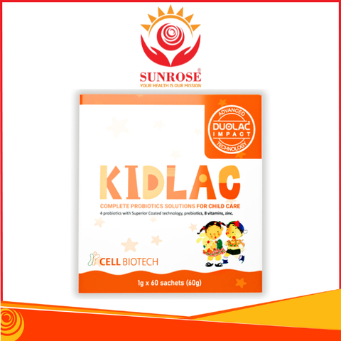  Men vi sinh hỗ trợ tiêu hóa cho trẻ Kidlac (Hộp 60 gói) 