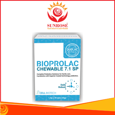  Viên nhai bổ sung lợi khuẩn Bioprolac chewable 7.1 SP (Hộp 30 viên) 