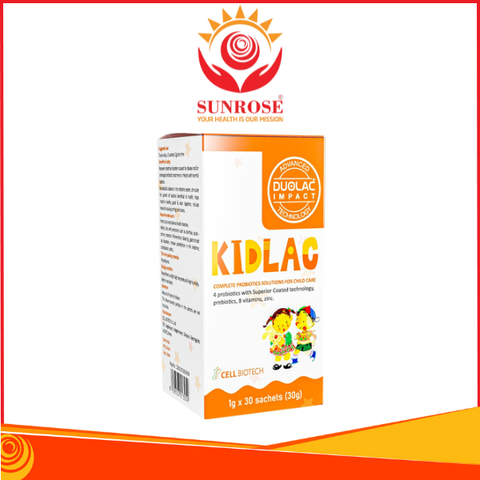  Men vi sinh hỗ trợ tiêu hóa cho trẻ Kidlac (Hộp 30 gói) 