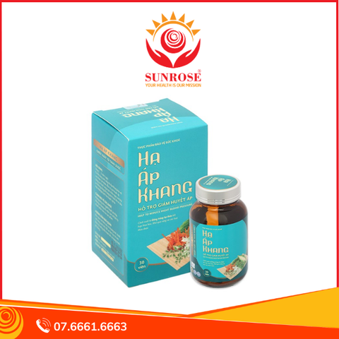  Hạ Áp Khang giúp tăng độ bền thành mạch, giảm huyết áp hộp 30 viên 
