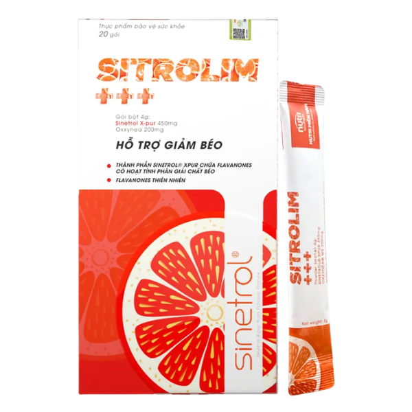  Thực phẩm bảo vệ sức khỏe SITROLIM +++ (Hộp 20 gói) - Việt Nam 