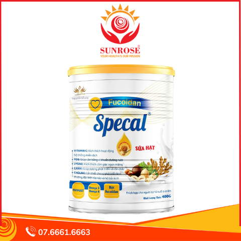  Sữa hạt Specal Fucoidan Diamond – Chống oxy hóa, hỗ trợ phòng ngừa ung thư – Lon 400g 