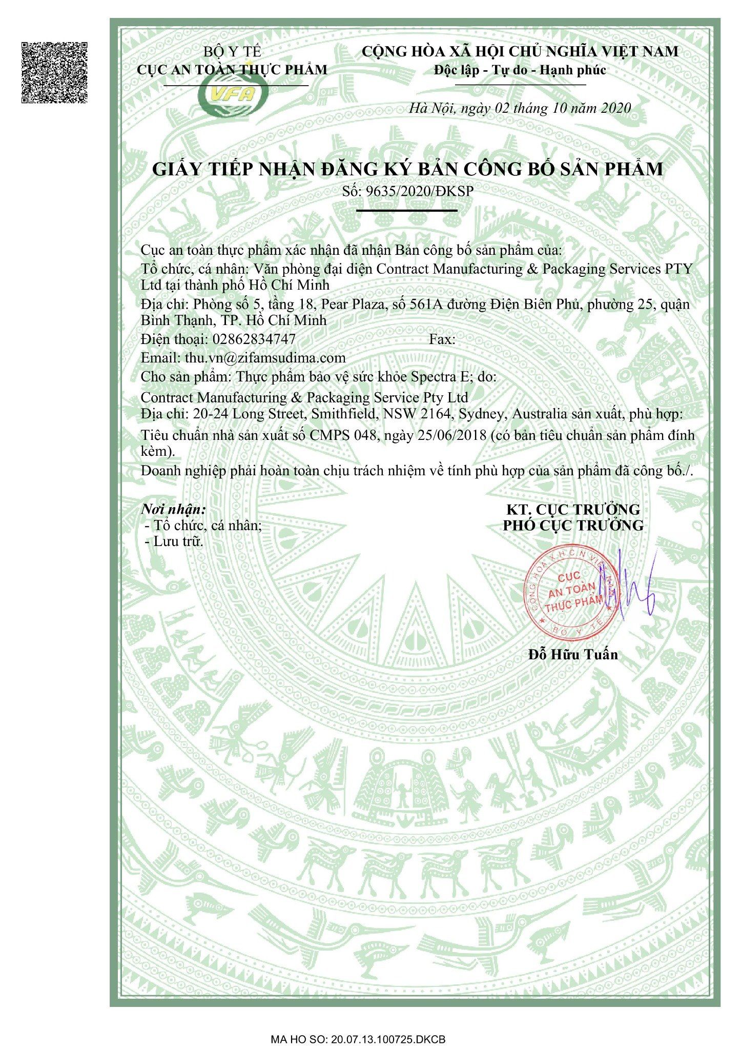  Viên uống Spectra E, hỗ trợ giảm nguy cơ tăng huyết áp & nhồi máu cơ tim Hộp 30 viên 