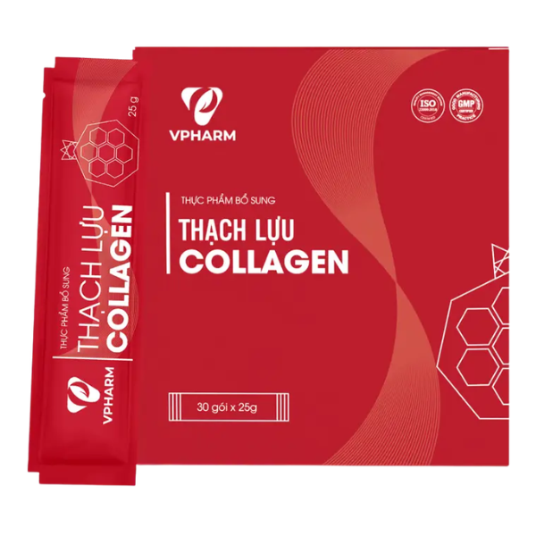  Thực phẩm bổ sung Thạch lựu Collagen (Hộp 30 gói) - Việt Nam 
